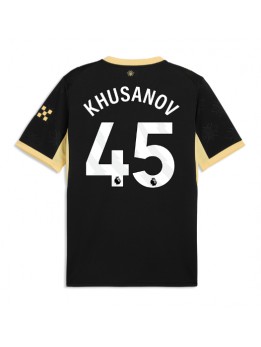 Moški Nogometna dresi replika Manchester City Abdukodir Khusanov #45 Gostujoči 2026-27 Kratek rokav Moški Nogometna dresi replika Manchester City Abdukodir Khusanov #45 Gostujoči 2026-27 Kratek rokav